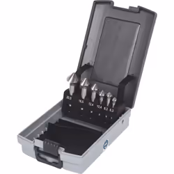 Astuccio impilabile Con chiusura integrale Cerniere molto robuste DIN 335 forma C Taglio destrorso Angolo di svasatura 90° Tr ...