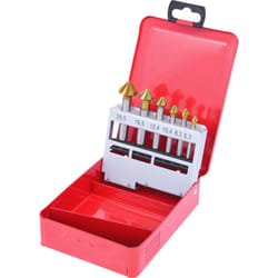 Serie di frese p.svasare+sbavare hss TiN 90°,6 pz