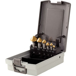 Serie di frese p.svasare+sbavare hss TiN 90°,6 pz