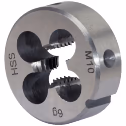 KS Tools 332.0013, Dado per filettatura, High-Speed Steel (HSS), Argento
