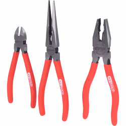 KS Tools 115.1310, Pinze diagonali, Acciaio, Rosso