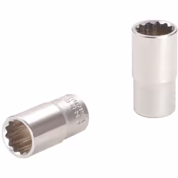 Poligonale Profilo FlankTraction A norma DIN 3124 / ISO 2725 Quadro femmina a norma DIN 3120 / ISO 1174 con sede per sfera di ...