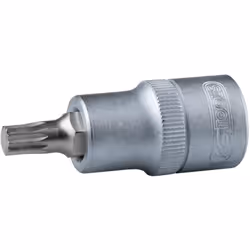 XZN® Attacco quadro femmina a norma DIN 3120 / ISO 1174 con sede per sfera di tenuta Con inserto nichelato inserito a pressio ...