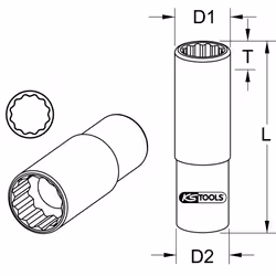 KS Tools 917.397 bussola e set di bussole