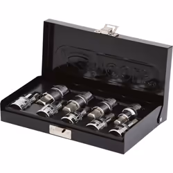KS Tools 918.1330, Set di bussole, 1/2", Metrico, 9 testina/e, 4,5,6,7,8,10,12,14,17 mm, 55 mm