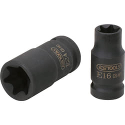 3/8' Bussola p.avvitatori ad impulsi ETorx,corta,E8