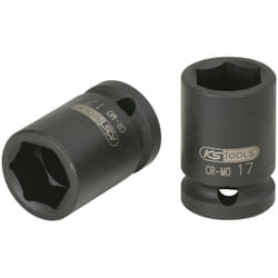 1/2" Bussola esagonale p.avvitatori ad impulsi,corta,9/16"