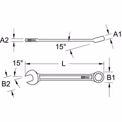 KS Tools 517.0638 chiave inglese combinata - Vista aggiuntiva 6