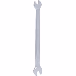 DIN 3110 / ISO 1085 / ISO 10102 / ISO 3318 Bocca inclinata a 15° Teste fresate Cromata opaca Cromo-vanadio Larghezza tra le p ...