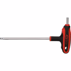 KS Tools 151.8135-E, Chiave esagonale con impugnatura a T, Metrico, 1 pz, Maniglia a T con braccio corto, Acciaio al cromo va ...