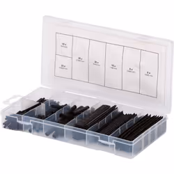 Rapporto di restringimento 2:1 In cassetta di plastica Pezzi in set 127 Peso del tessuto 100 Imballaggio Kunststoffkassette D ...