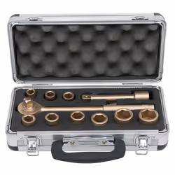 KS Tools 963.1290, Set di bussole, 1/2", Imperiale, 24 testina/e, Alluminio bronzo, 2 kg