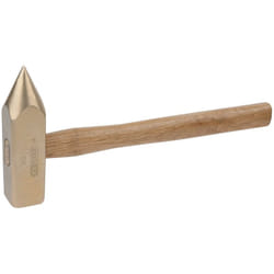 Kstools - BRONZEplus Martello con penna a punta 1000 g, con manico in Hickory