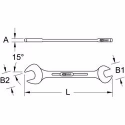 KS Tools 963.705 chiave a forchetta