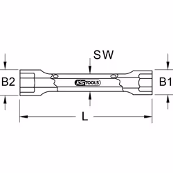 KS Tools 963.84 chiave a tubo