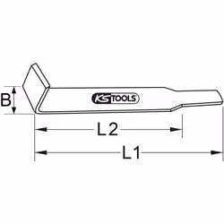 KS Tools 963.9523 raschietto manuale