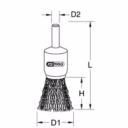 KS Tools 963.9595 Ruota a raggi di filo di acciaio 1 pz