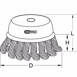 KS Tools 963.9597 spazzola in fil di ferro
