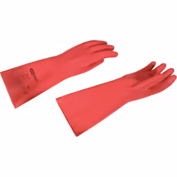Guanto in latex dielettrico Isolati a norma DIN EN 60903 Con forma anatomica Con trattamento anallergico Con bordo diritto Co ...