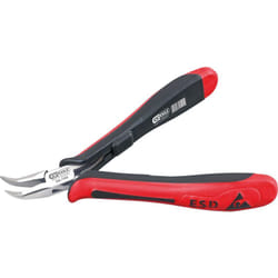 Kstools - esd Pinza a punta, piegata, senza taglio, 130 mm