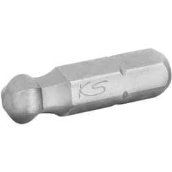 Inserto 1/4' ad esagono incassato, 25 mm, testa a sfera, 2,5 mm