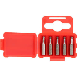 Inserto 1/4' ad esagono incassato, 25 mm, testa a sfera, 4 mm, confezione da 5