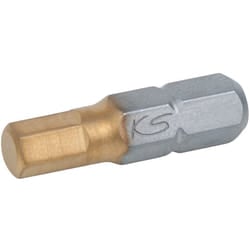 Inserto tin 1/4' ad esagono incassato, 25 mm, 6 mm, confezione da 5