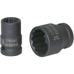 Bussola poligonale 1/2" per avvitatori ad impulsi, corta, 5/8"