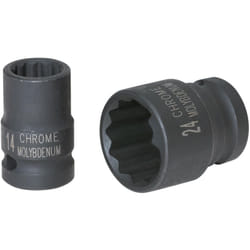 Bussola poligonale 1/2' per avvitatori ad impulsi, corta, 29 mm