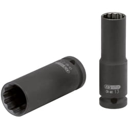 KS Tools 515.0978 Bussola poligonale 1/2" per avvitatori ad impulsi, lunga, 32 mm