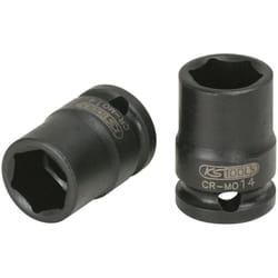 Bussola esagonale 1/4" per avvitatori ad impulsi, corta, 1/2"