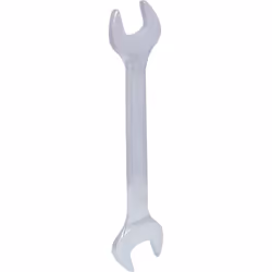 DIN 3110 / ISO 1085 / ISO 10102 / ISO 3318 Bocca inclinata a 15° Teste fresate Cromata opaca Cromo-vanadio Larghezza tra le p ...