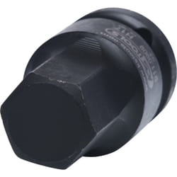 Bussola 1/2' per avvitatore ad impulsi per viti a esagono incassato, corta, 17 mm