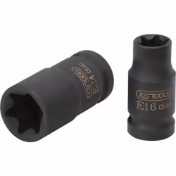 Torx profilo E Quadro femmina a norma DIN 3121 / ISO 1174 Esecuzione corta Utilizzo con avvitatori Fosfatata Cromo-molibdeno ...