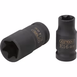 Torx profilo E Quadro femmina a norma DIN 3121 / ISO 1174 Esecuzione corta Utilizzo con avvitatori Fosfatata Cromo-molibdeno  ...