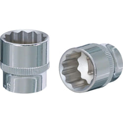 Bussola poligonale 3/8' CHROMEplus, 19 mm