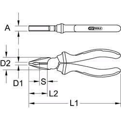 KS Tools 964.0203 pinza