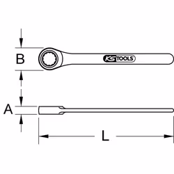 KS Tools 964.106 chiave ad anello Acciaio inox 60 mm 380 mm