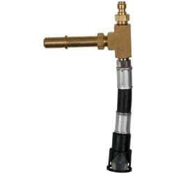 Tubo di raccordo manometro con attacco tubo 1/4" compresa valvola di scarico tubo flessibile trasparente