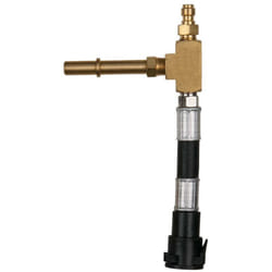 Kstools - Adattatore per tubo flessibile per valvola Schrader standard 7/16'x20 unf filettatura interna e attacco tubo flessibile da 1/4'