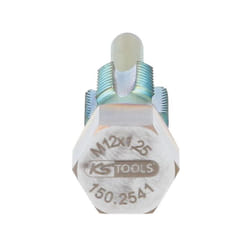 Kstools - Filettatrice con perno di guida per sensori temperatura, M12x1,25