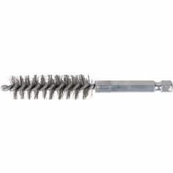 Spazzola setole in acciaio 1/4" Ø 12 mm Lunghezza totale L in mm 100 Azionamento 1/4" Peso del tessuto 16 Diametro in mm 12 D ...