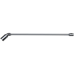 Bussola per candele 3/8' con snodo, lunga, 16 mm