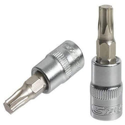 Ks Tools 922.1479 - Chiave a bussola cacciavite torx® 1/4', L.37 mm T10, gamma ultimate®, in cromo vanadio, finitura cromata satinata
