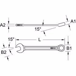 KS Tools 922.001, DIN 3113 Form A, ISO 3318, ISO 7738, 35 g