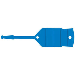 Portachiavi con occhiello, blu, 500 pz