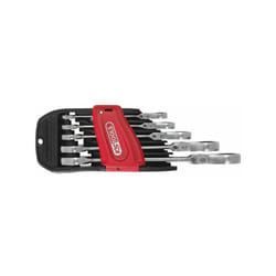Set chiavi a cricchetto ks tools Gearplus - 5 pz. - Testa inclinabile con bloccaggio 503.4805