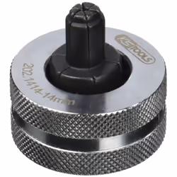 Descrizione Testa a scatto 14 mm per pinze a innesto (202.1401). Filettatura standard.