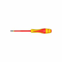 Presentazione : Il cacciavite isolato KS TOOLS - Profilo 4 mm - 1000V - 922.6204 è appositamente progettato per lavorare in s ...
