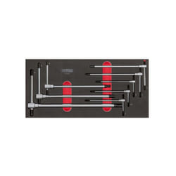 KS TOOLS Set di chiavi esagonali con impugnatura a T - 8 pezzi - 713.5017
